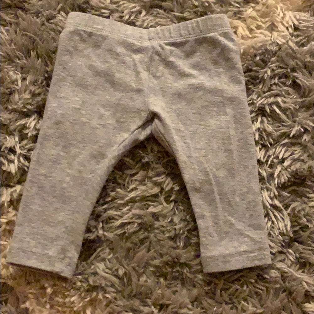 Gray baby leggings